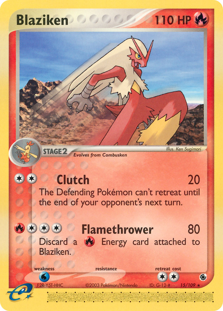 Blaziken Pokémon card