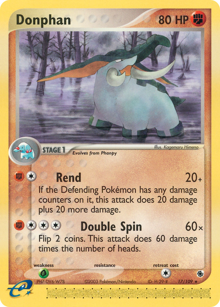 Donphan Pokémon card