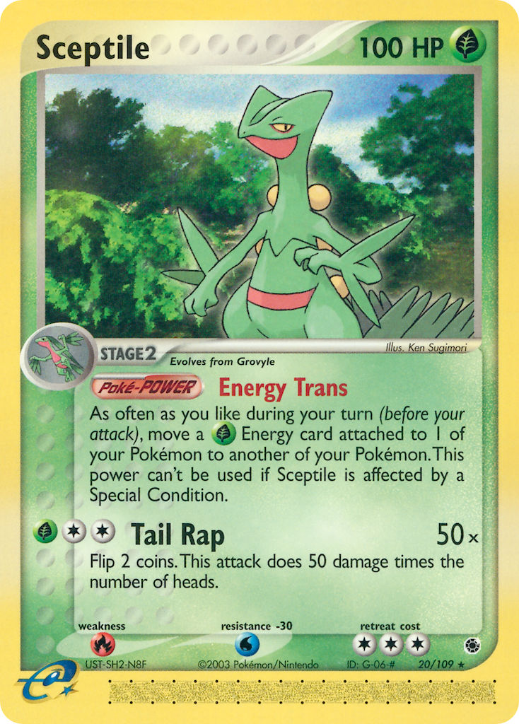 Sceptile Pokémon card