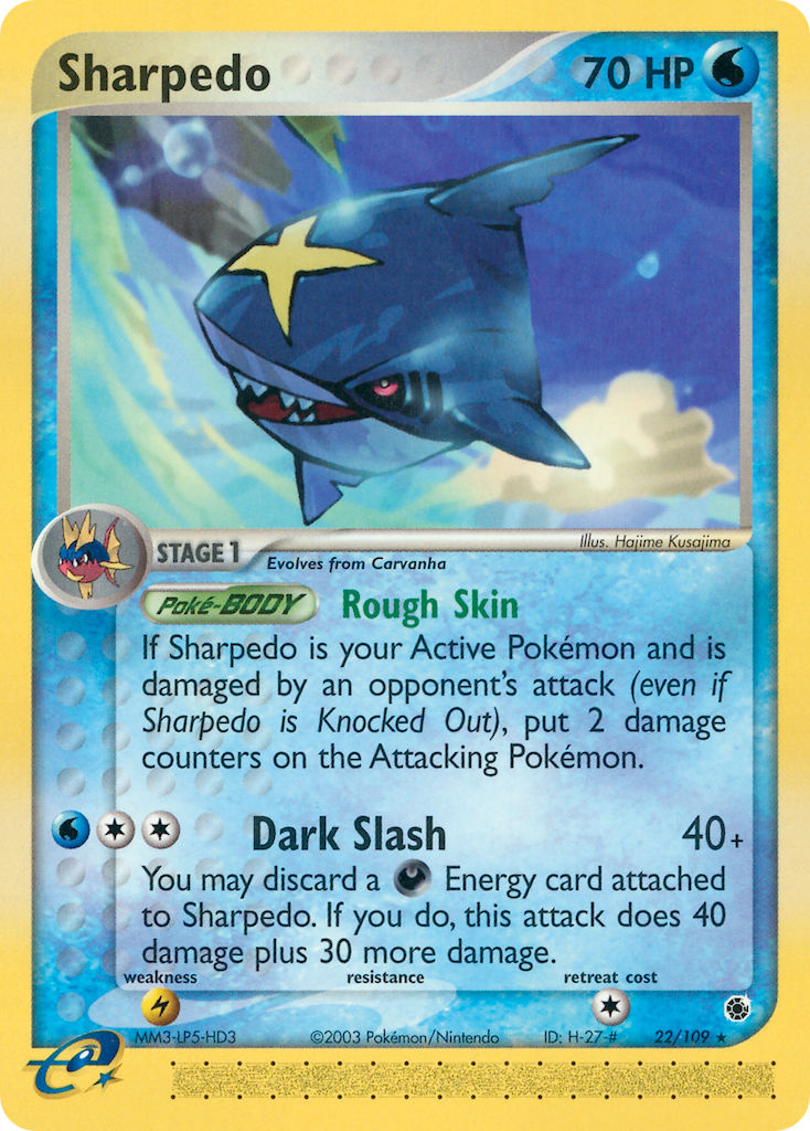 Sharpedo Pokémon card
