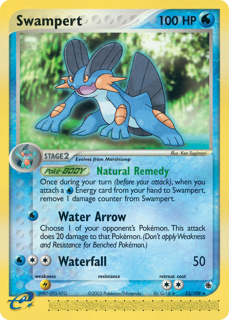 Swampert Pokémon card