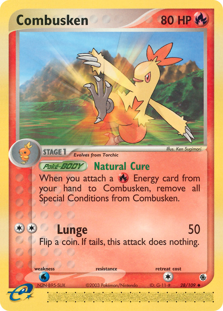 Combusken Pokémon card