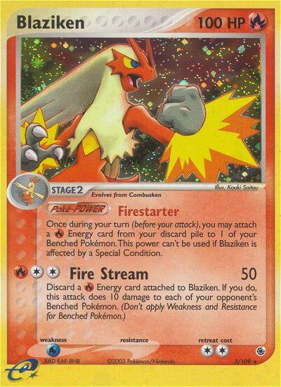 Blaziken Pokémon card