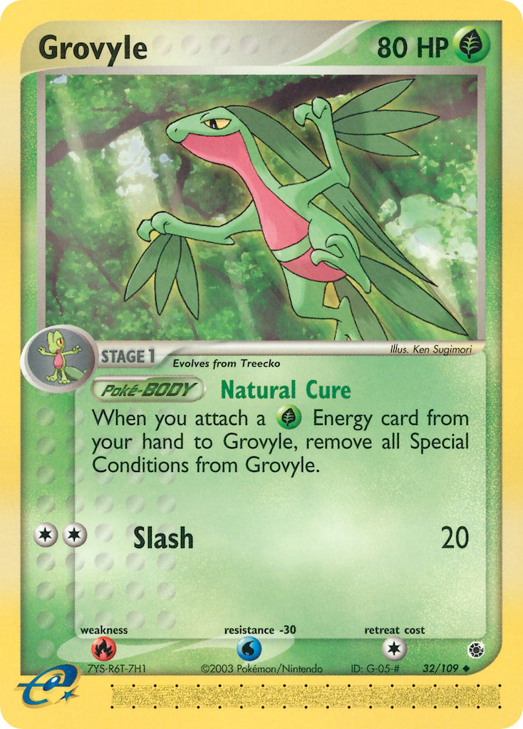 Grovyle Pokémon card