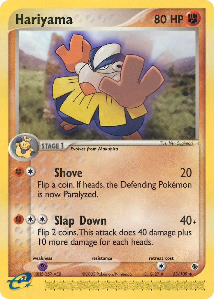 Hariyama Pokémon card