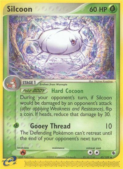 Silcoon Pokémon card