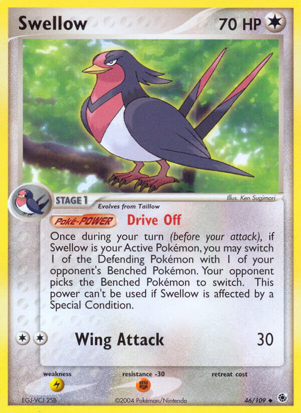 Swellow Pokémon card