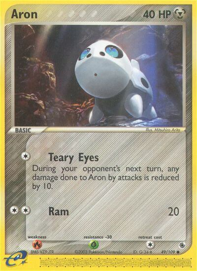 Aron Pokémon card