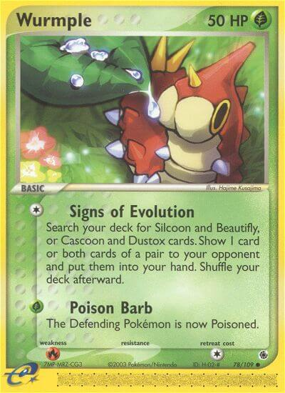 Wurmple Pokémon card