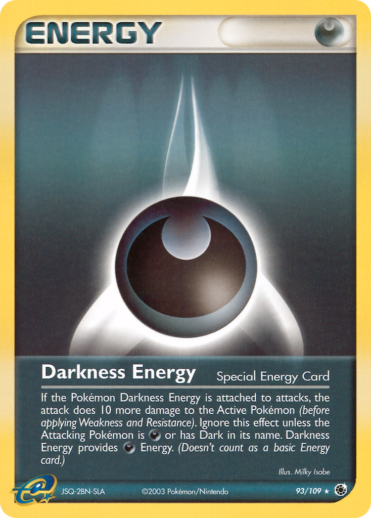 Darkness Energy Pokémon card