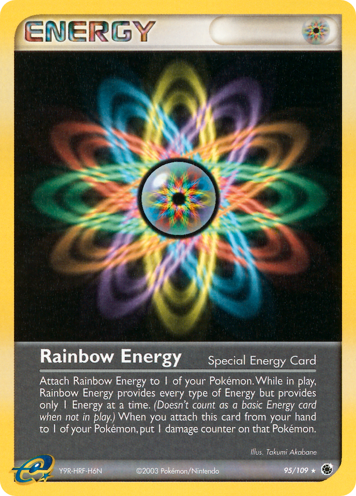 Rainbow Energy Pokémon card
