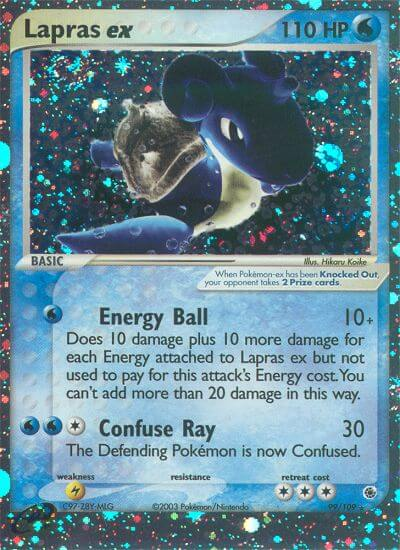 Lapras ex Pokémon card