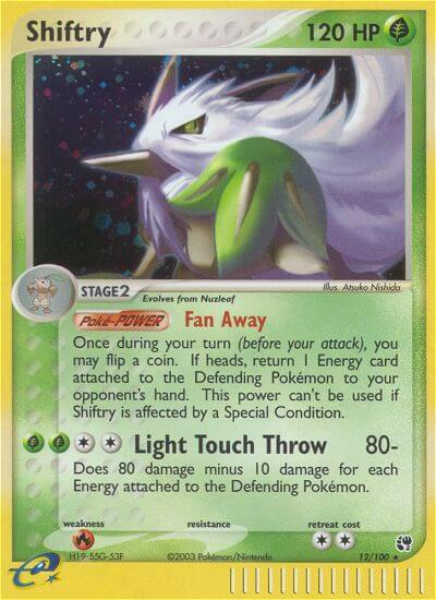 Shiftry Pokémon card