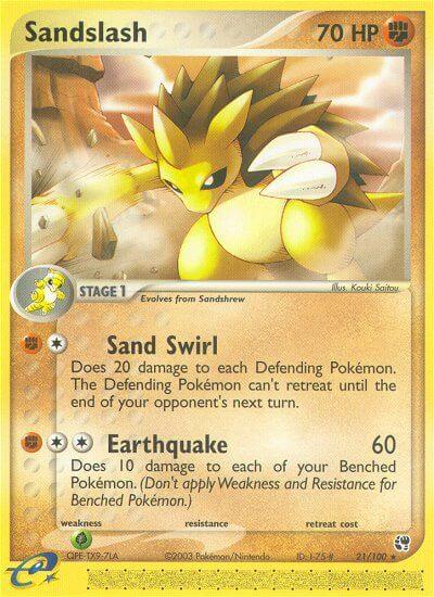 Sandslash Pokémon card