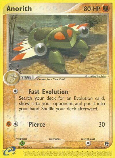 Anorith Pokémon card