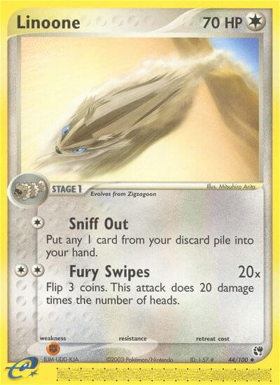 Linoone Pokémon card