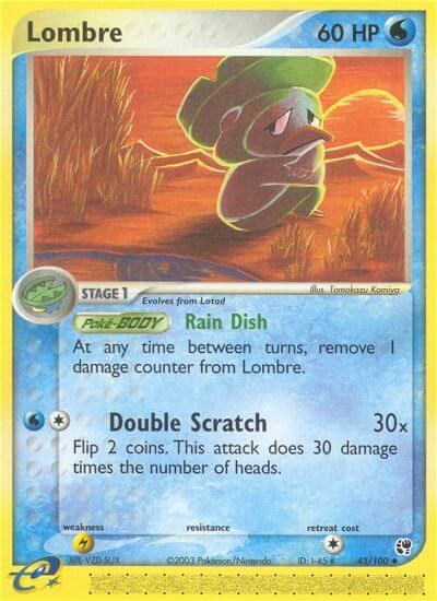 Lombre Pokémon card