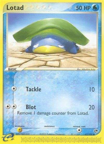 Lotad Pokémon card