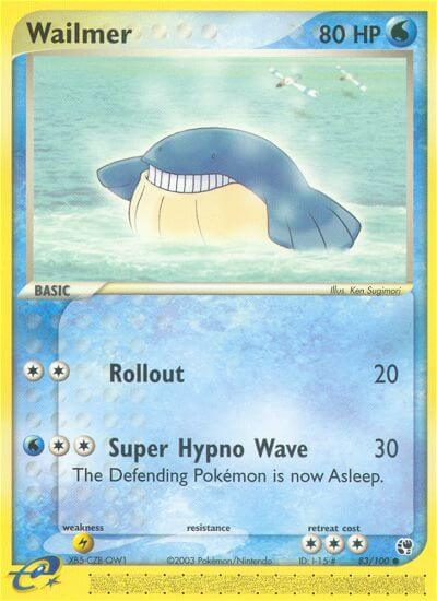 Wailmer Pokémon card