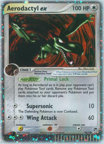 Aerodactyl ex Pokémon card