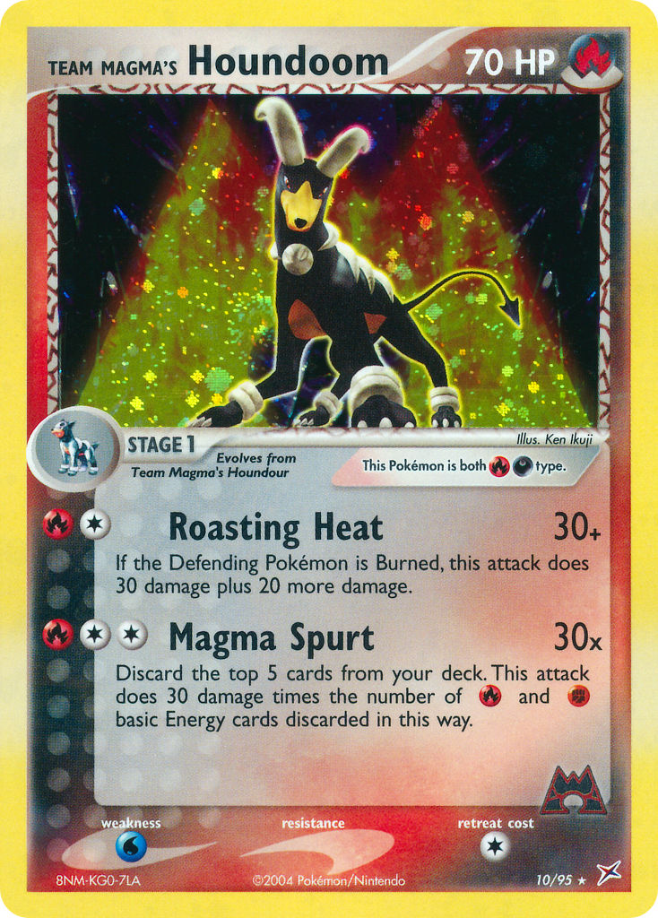 Team Magma's Houndoom Pokémon card