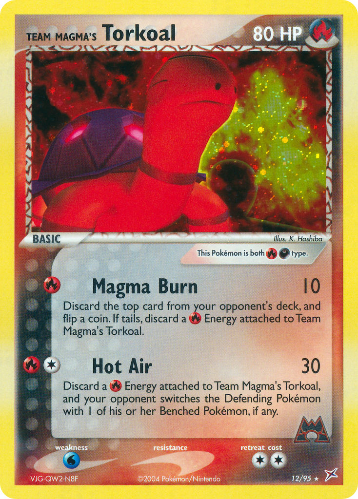 Team Magma's Torkoal Pokémon card