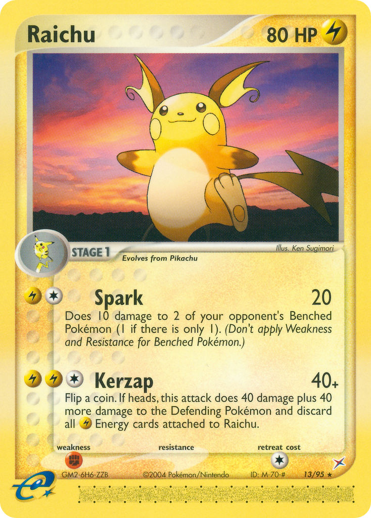 Raichu Pokémon card