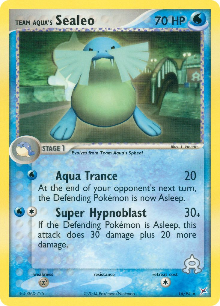 Team Aqua's Sealeo Pokémon card