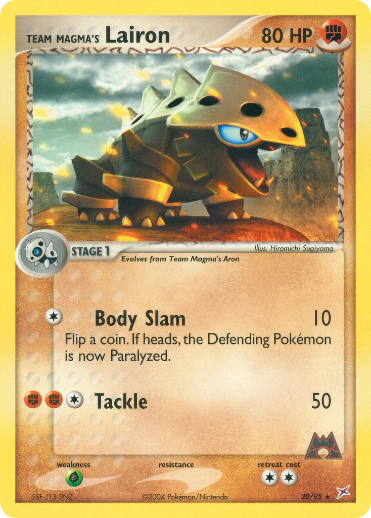 Team Magma's Lairon Pokémon card