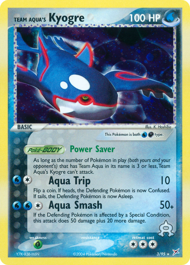 Team Aqua's Kyogre Pokémon card