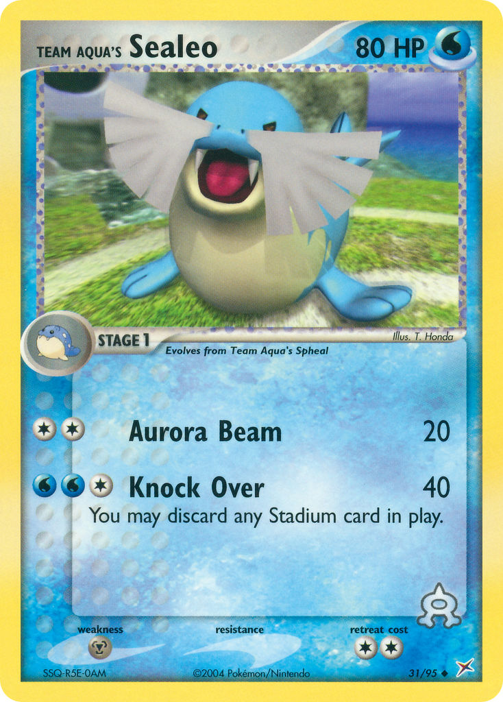 Team Aqua's Sealeo Pokémon card