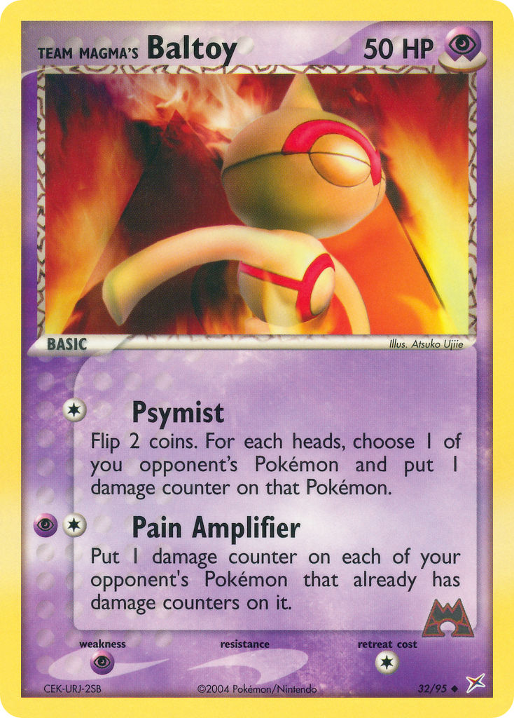 Team Magma's Baltoy Pokémon card