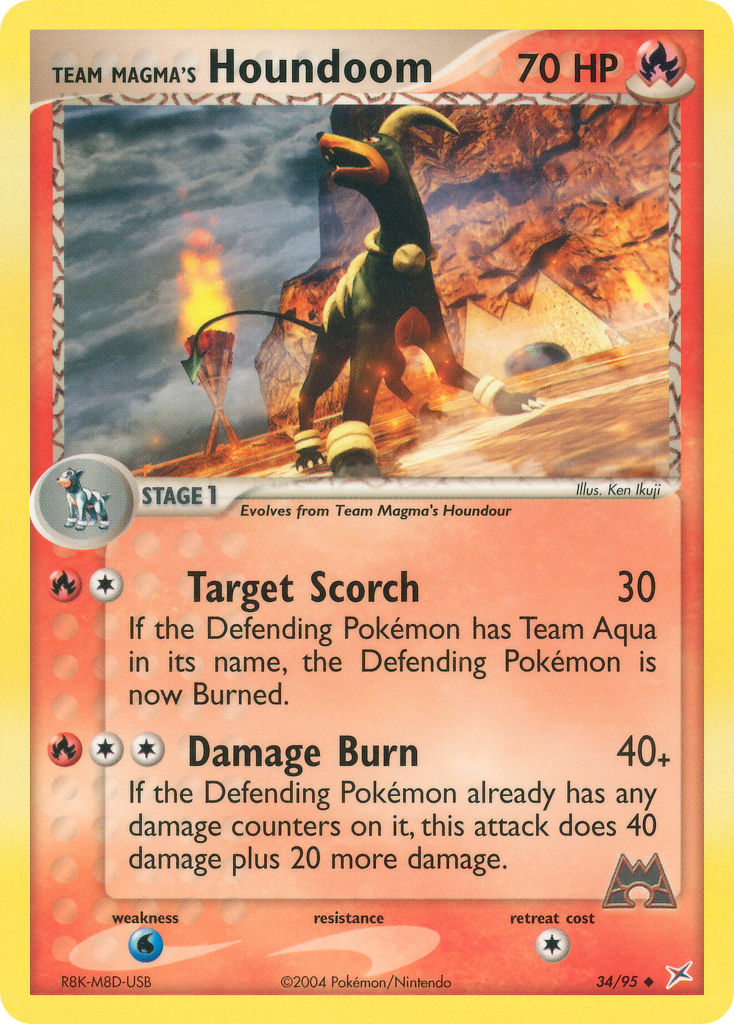 Team Magma's Houndoom Pokémon card