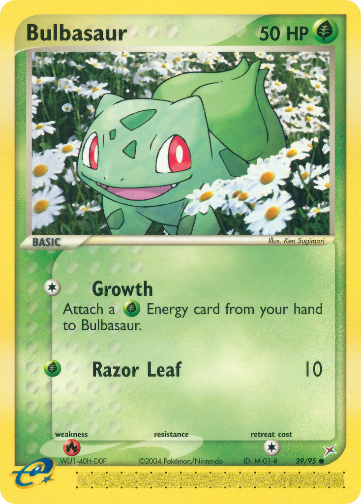 Bulbasaur Pokémon card