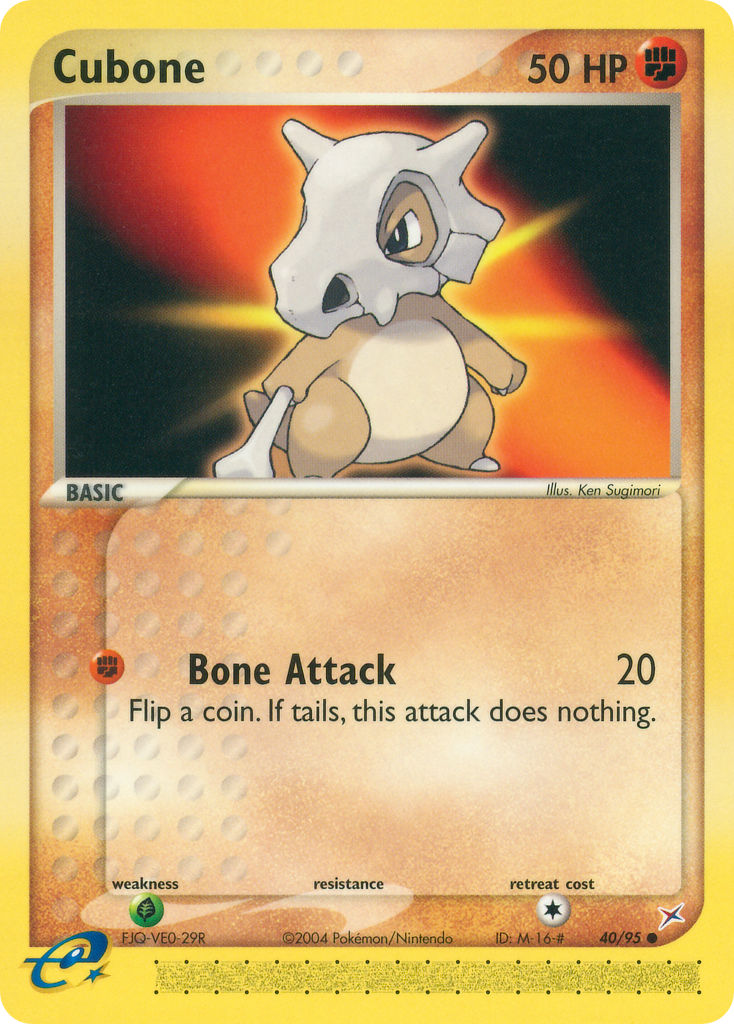 Cubone Pokémon card