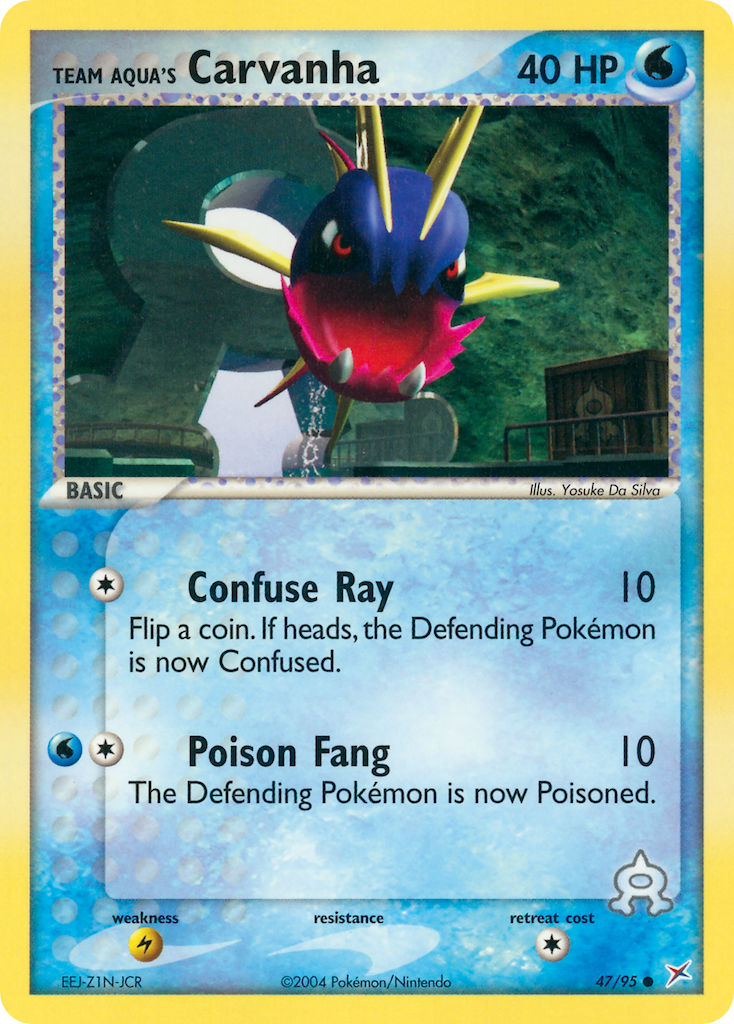 Team Aqua's Carvanha Pokémon card