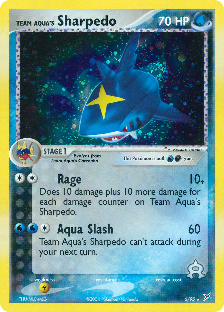 Team Aqua's Sharpedo Pokémon card
