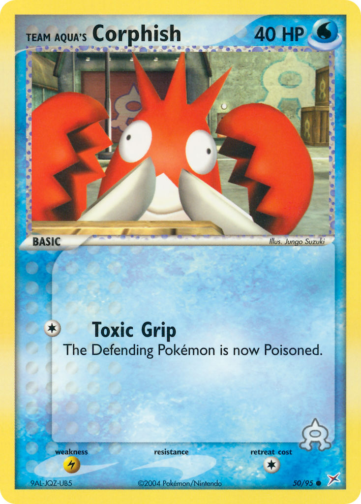 Team Aqua's Corphish Pokémon card