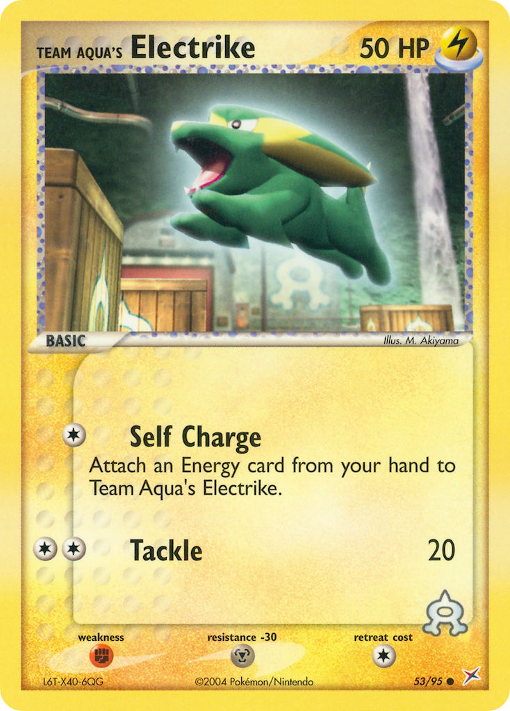 Team Aqua's Electrike Pokémon card