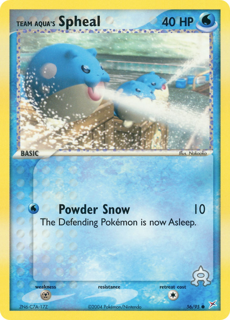 Team Aqua's Spheal Pokémon card