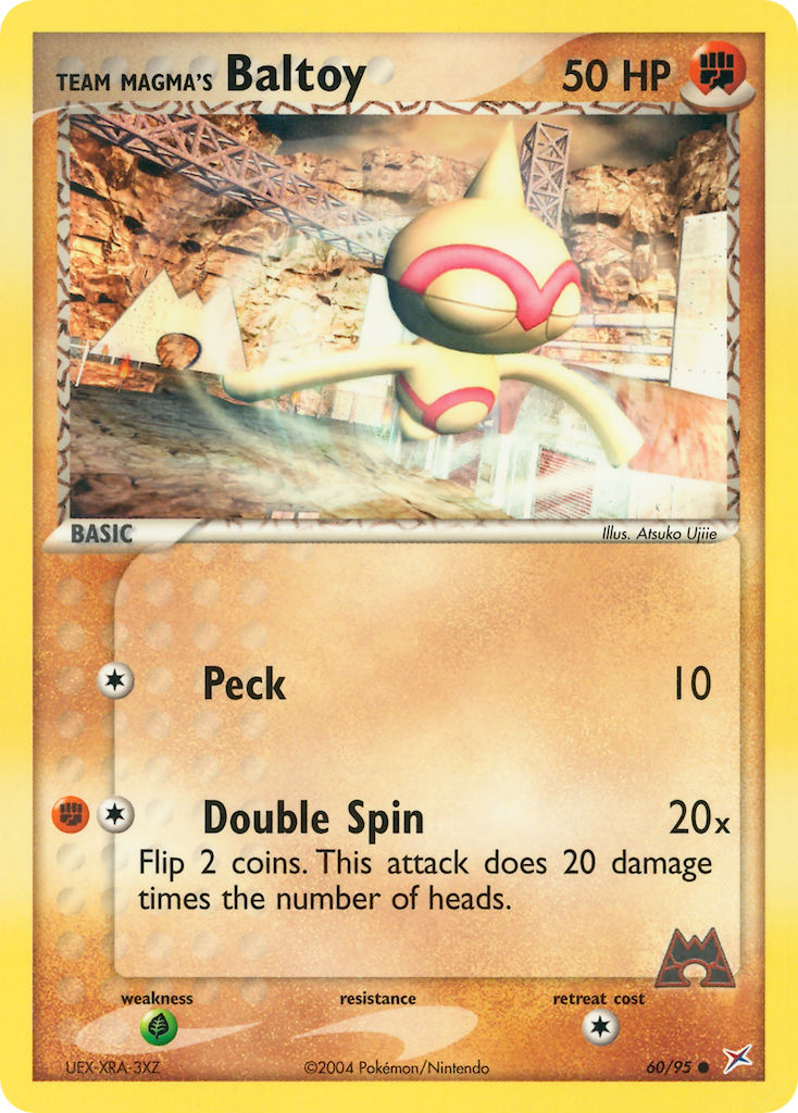 Team Magma's Baltoy Pokémon card
