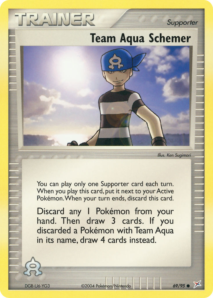 Team Aqua Schemer Pokémon card