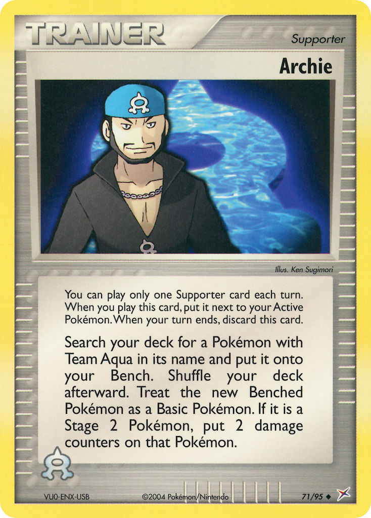 Archie Pokémon card