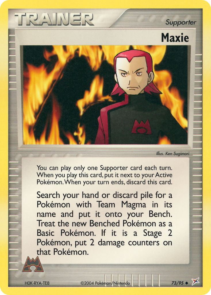 Maxie Pokémon card