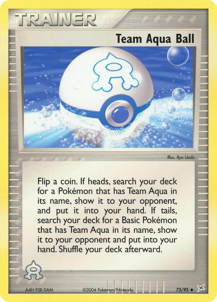 Team Aqua Ball Pokémon card
