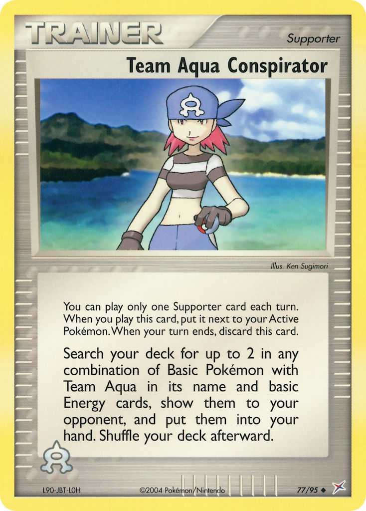Team Aqua Conspirator Pokémon card