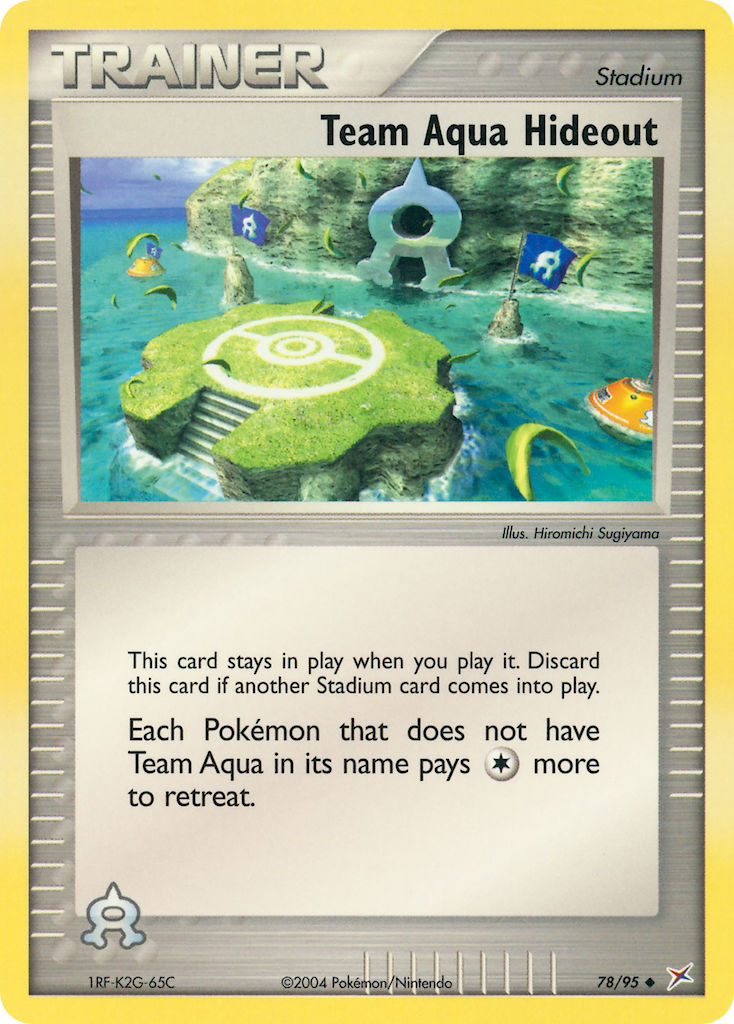 Team Aqua Hideout Pokémon card