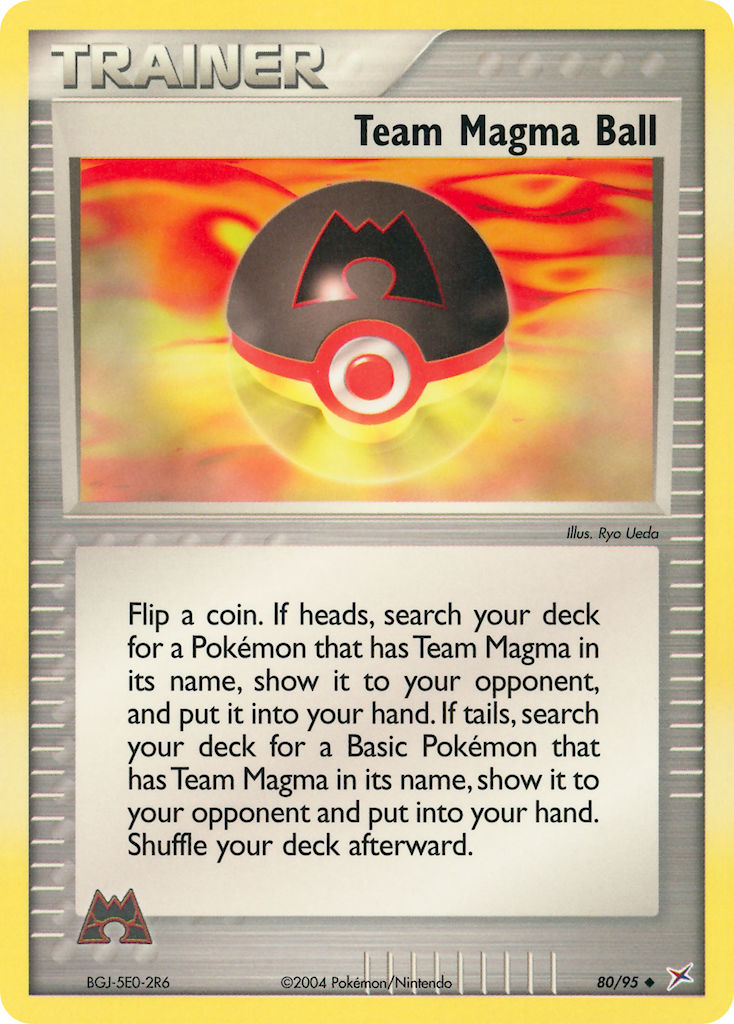 Team Magma Ball Pokémon card
