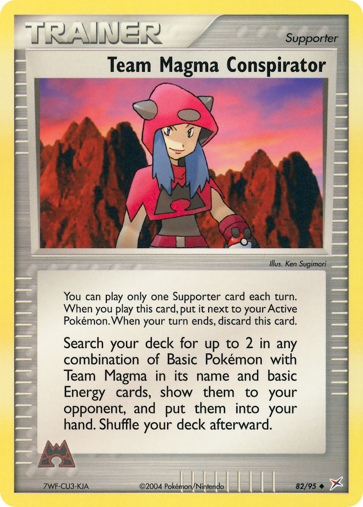 Team Magma Conspirator Pokémon card