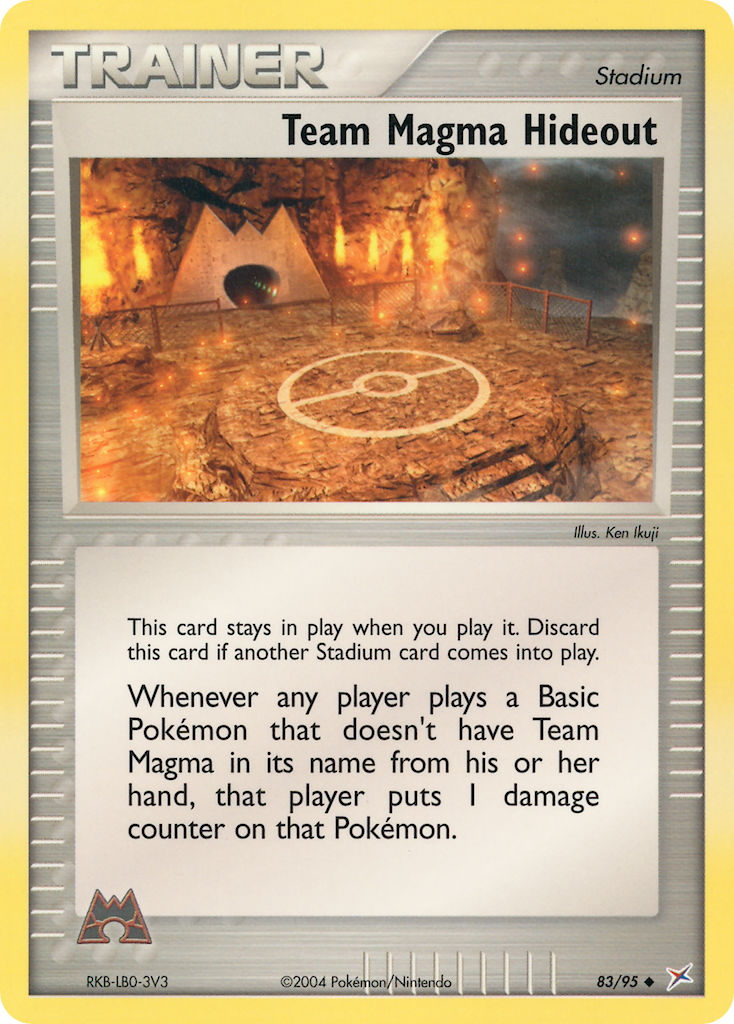 Team Magma Hideout Pokémon card